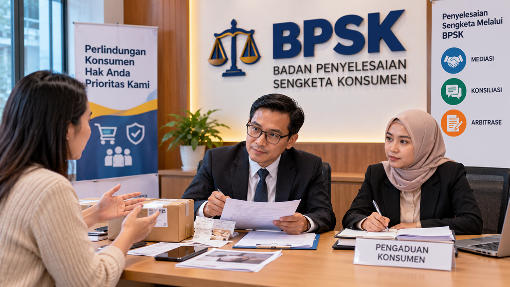Proses pengaduan dan penyelesaian sengketa konsumen melalui BPSK dengan pemeriksaan dokumen dan bukti transaksi